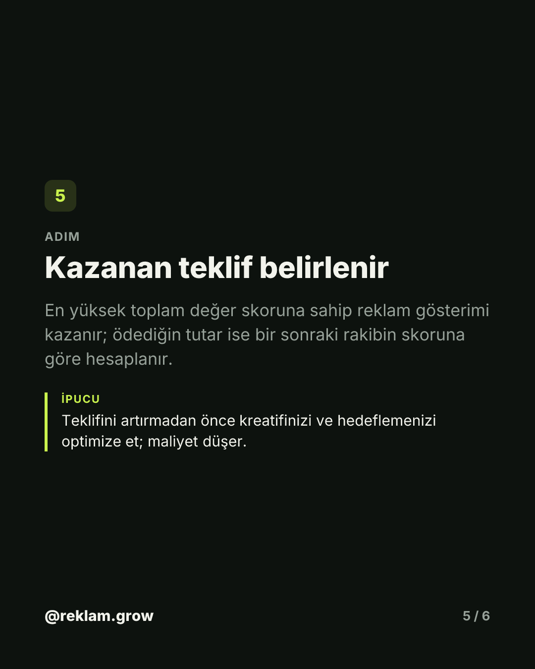 En yüksek teklif veren kazanmaz. — slayt 5