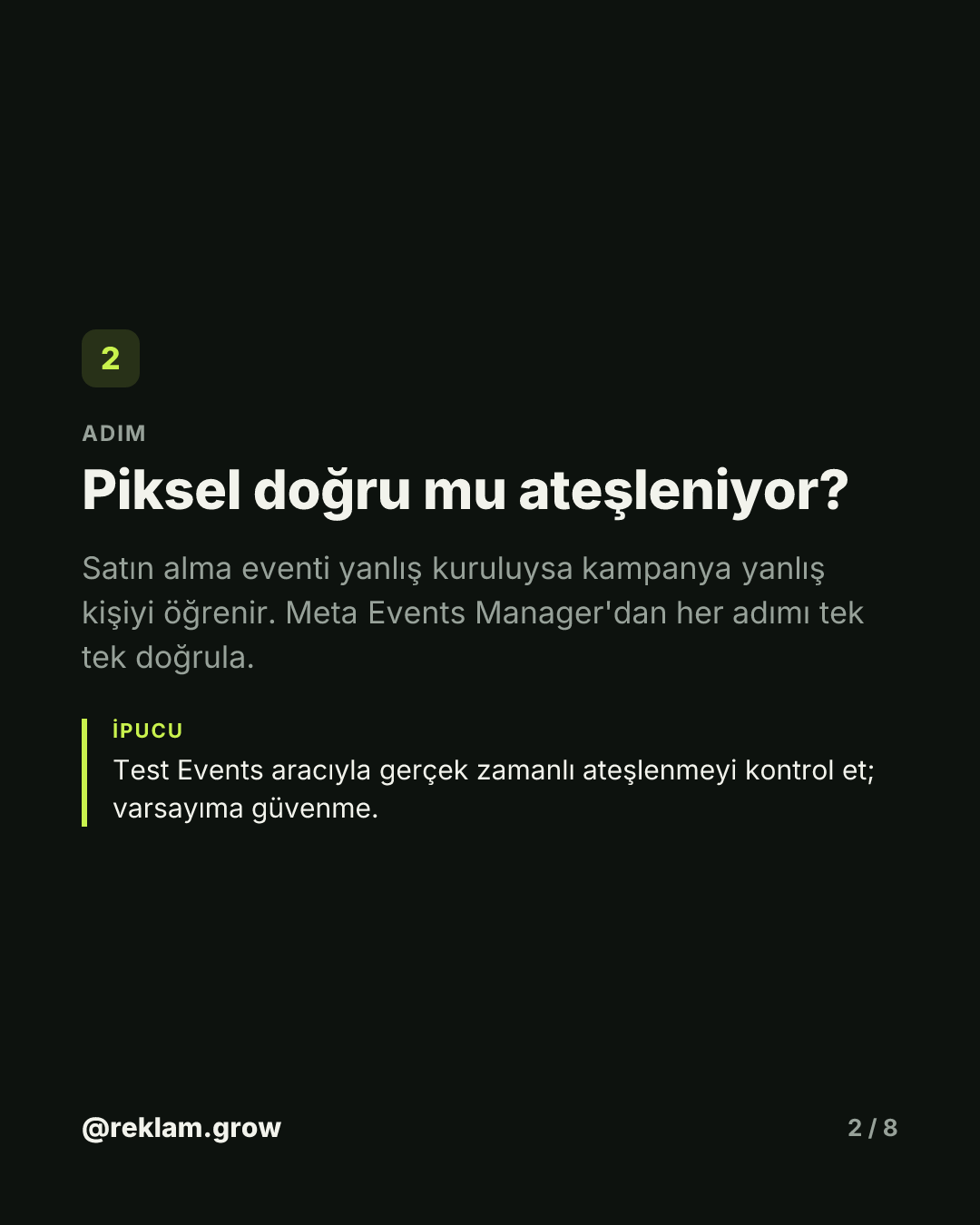Reklam çalışıyor, satış gelmiyor. — slayt 2