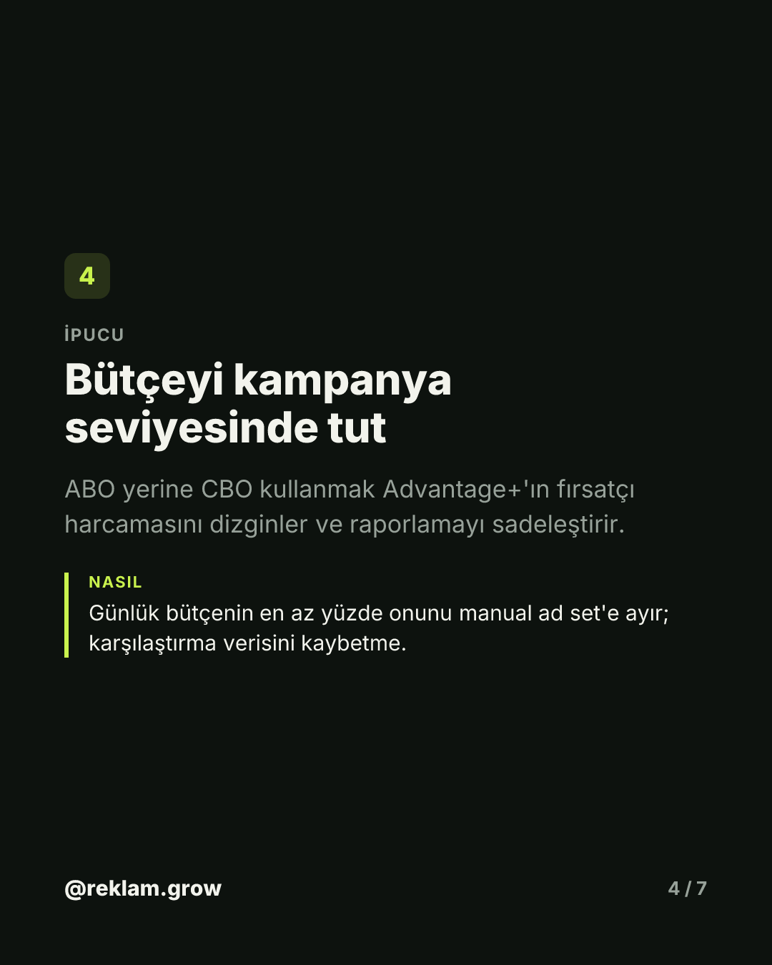Otomasyona bırakınca bütçen kaybolur. — slayt 4