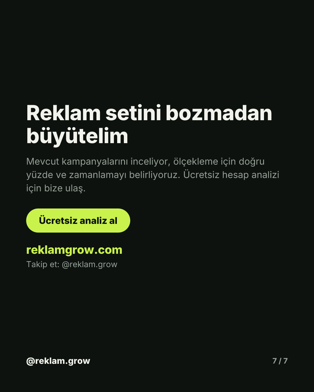 Kazanan seti büyütürken öldürüyorsun — slayt 7