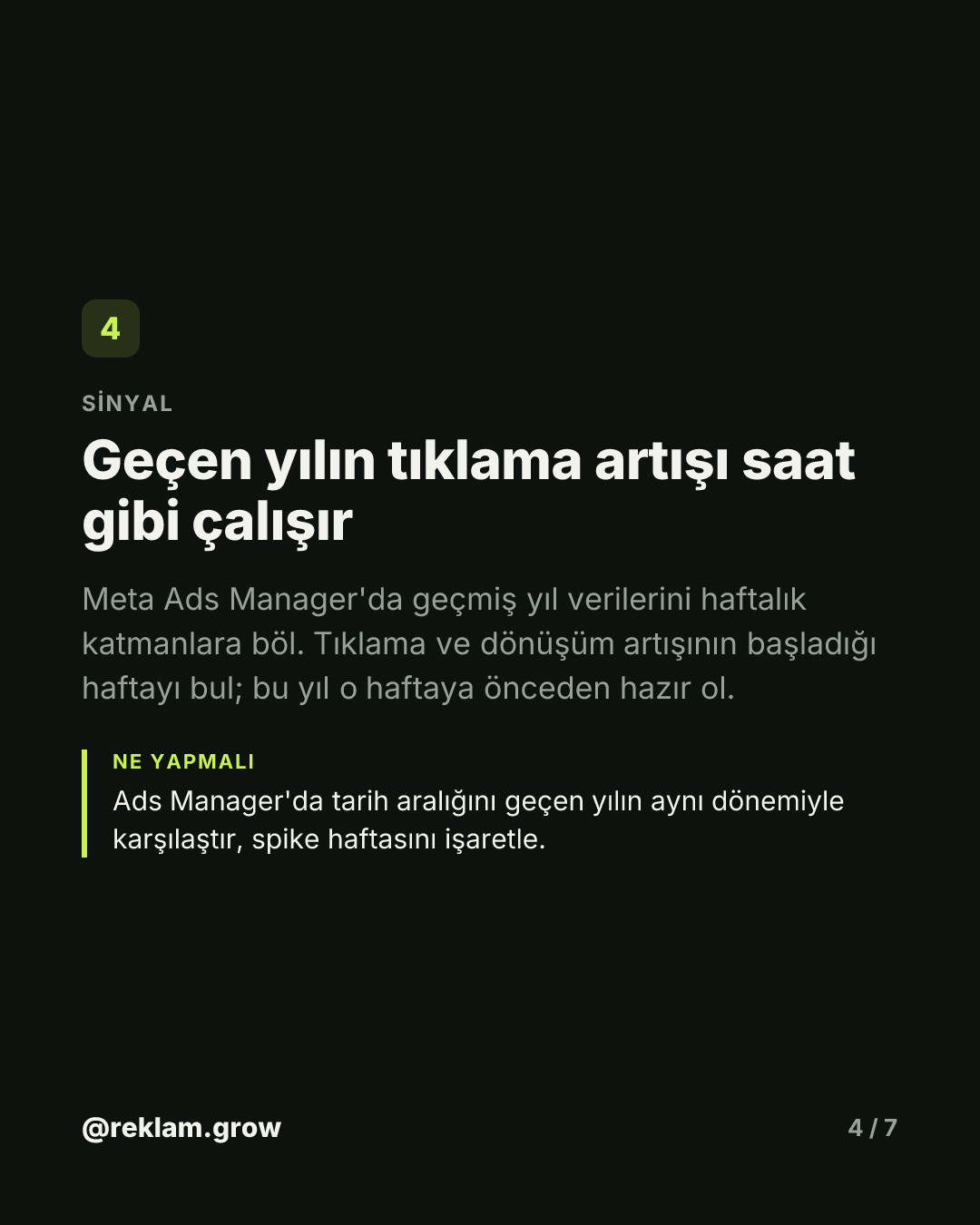 Bütçeni sezonu görünce artırırsan geç kaldın. — slayt 4