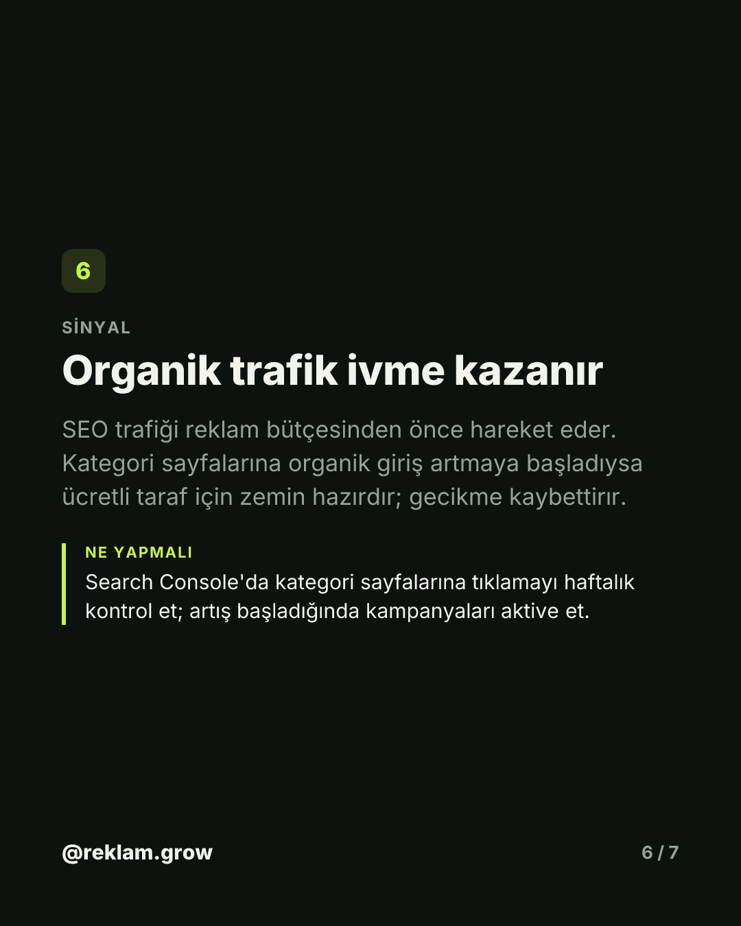 Bütçeni sezonu görünce artırırsan geç kaldın. — slayt 6