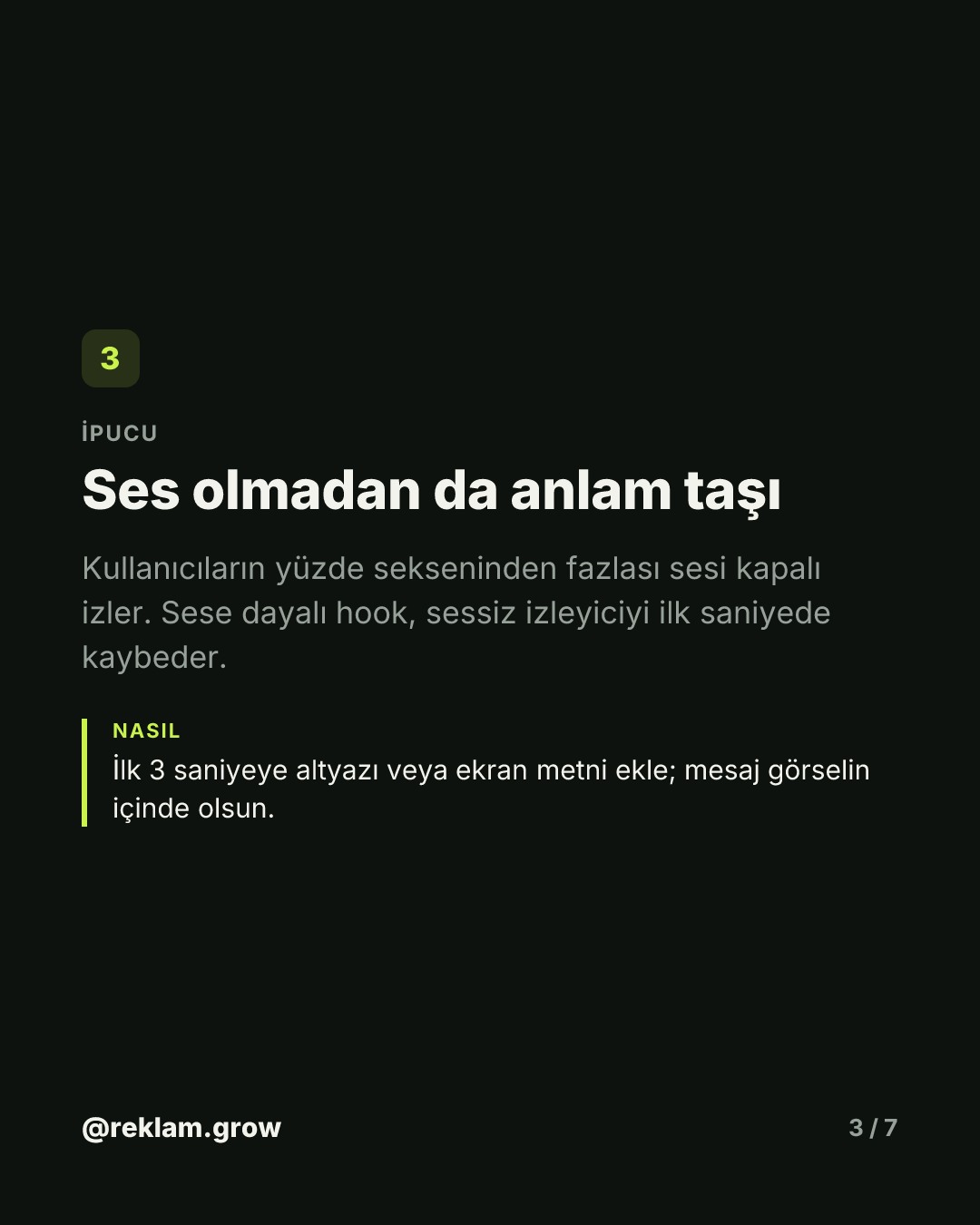 3 saniyede biten reklamın 5 ortak hatası — slayt 3