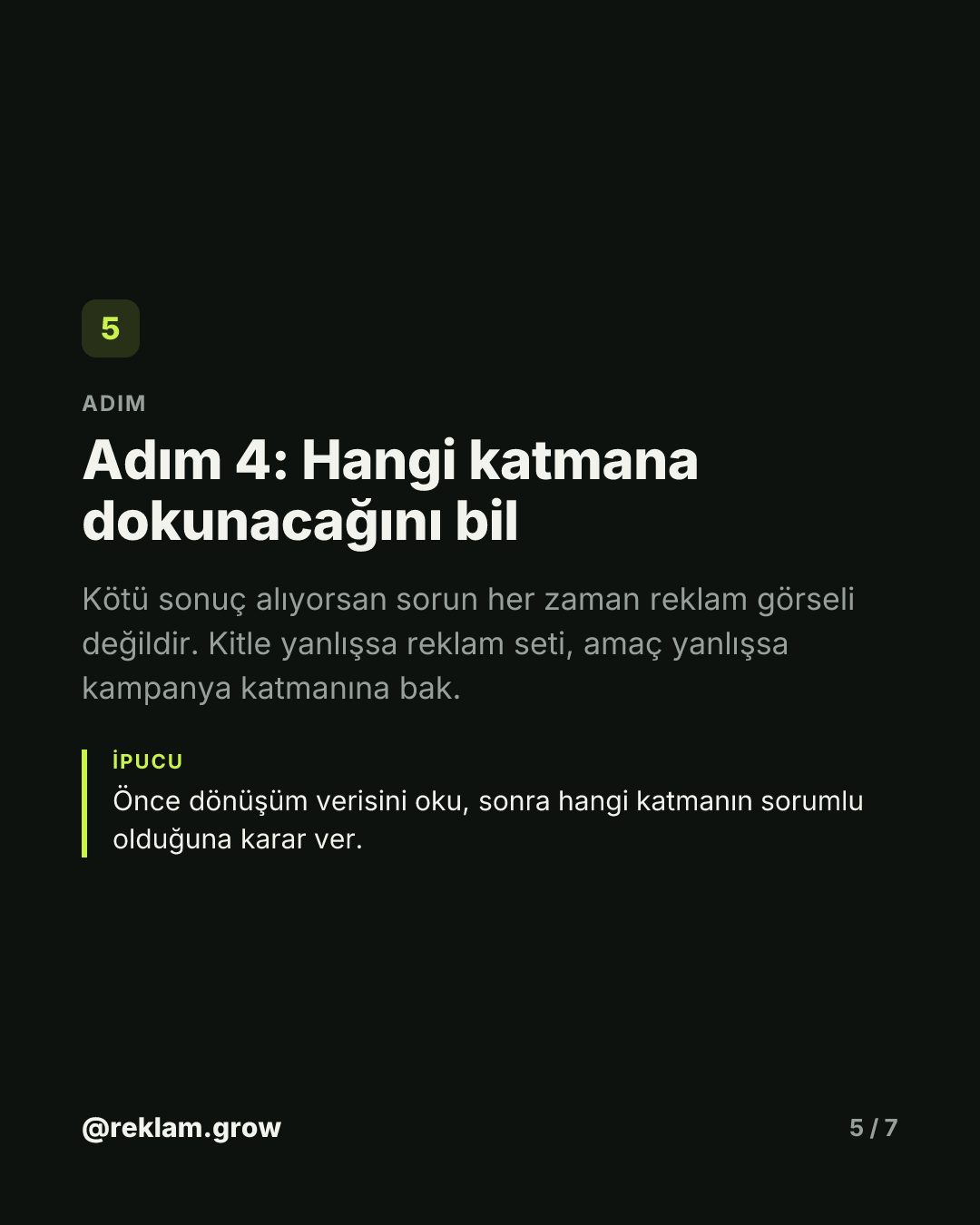 Yanlış katmana dokunuyorsun, para gidiyor. — slayt 5