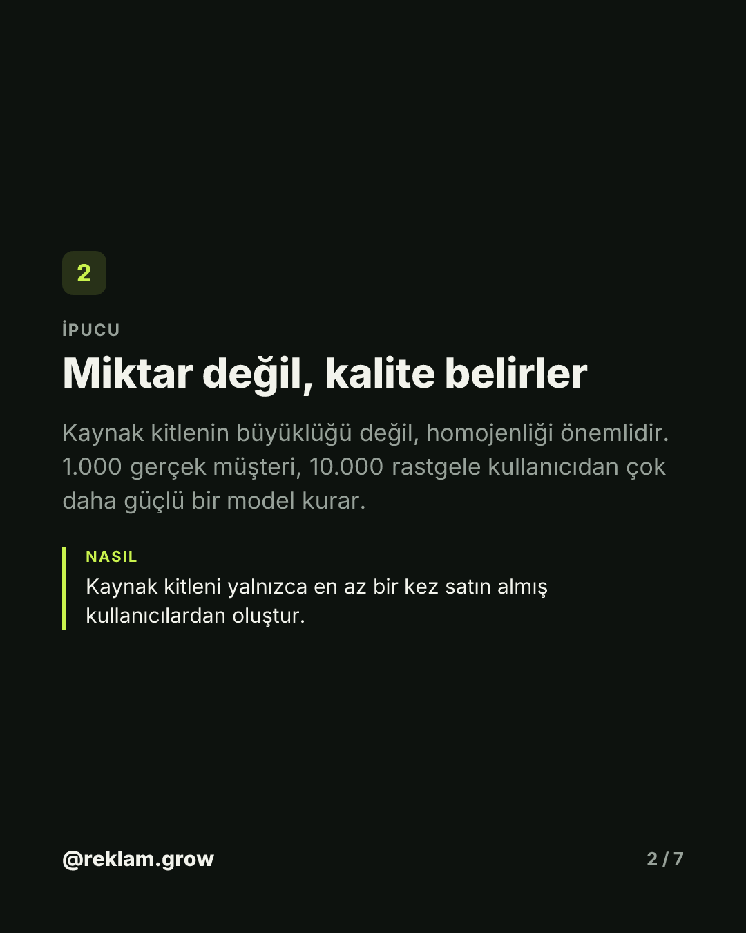 Yanlış kaynak kitle, bütçeni çöpe atar. — slayt 2