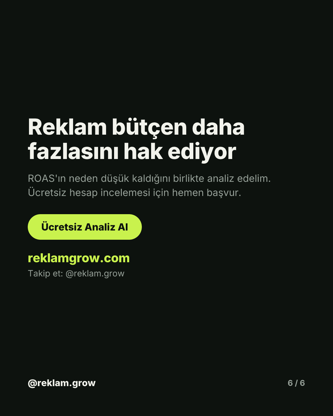 2 ayda ROAS 3'ten 8,71'e çıktı — slayt 6