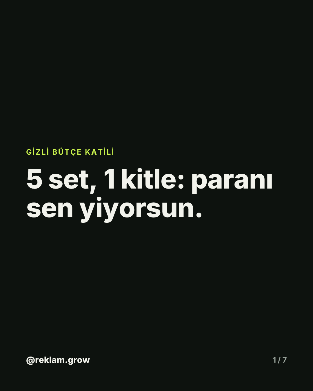5 set, 1 kitle: paranı sen yiyorsun.