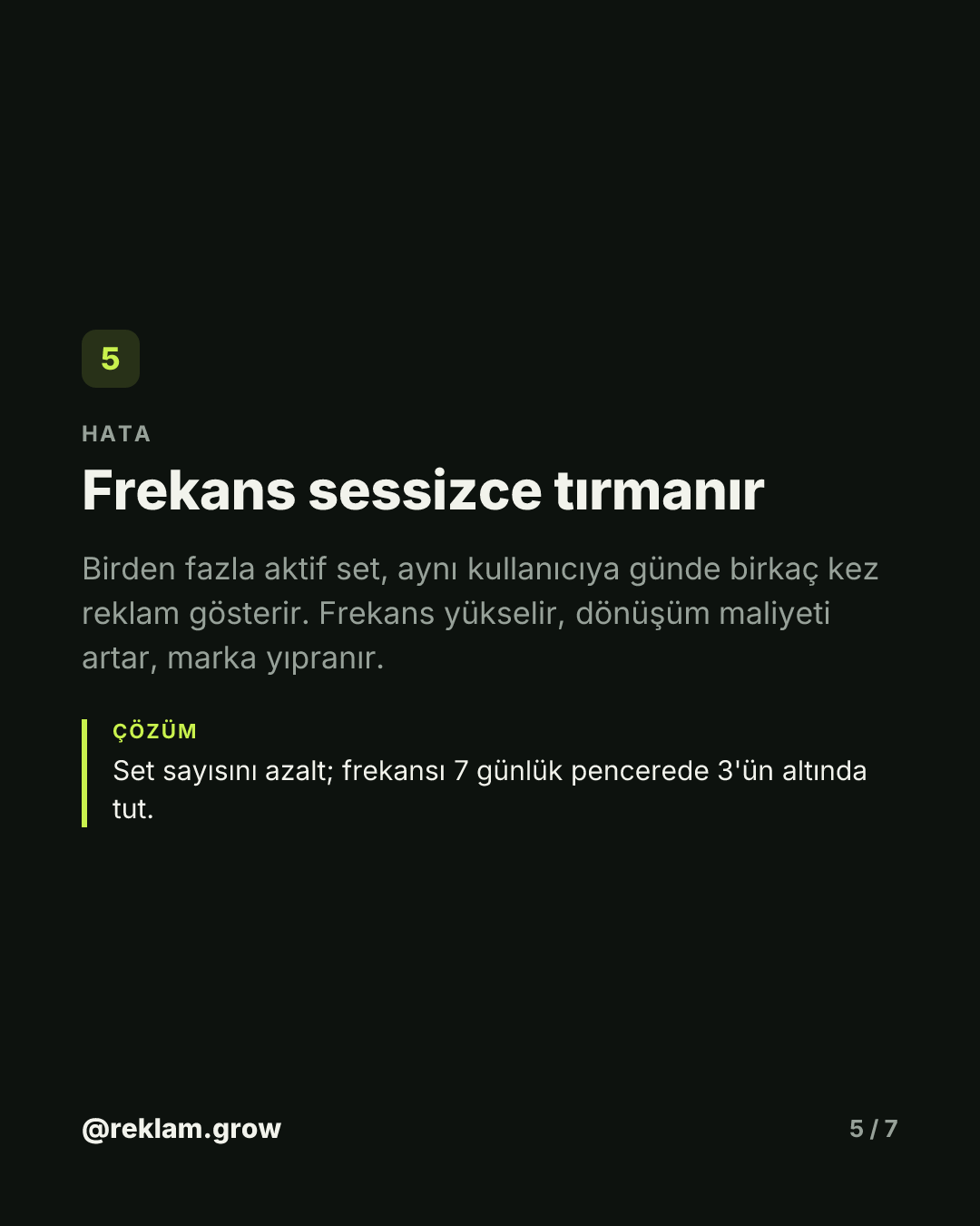 5 set, 1 kitle: paranı sen yiyorsun. — slayt 5