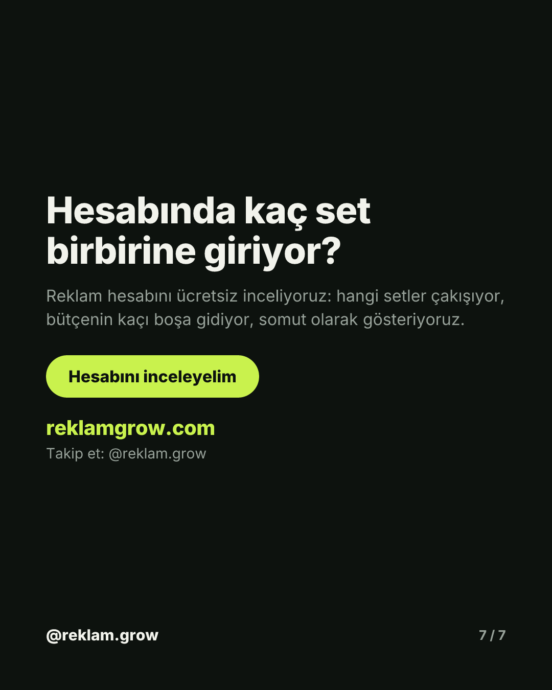 5 set, 1 kitle: paranı sen yiyorsun. — slayt 7