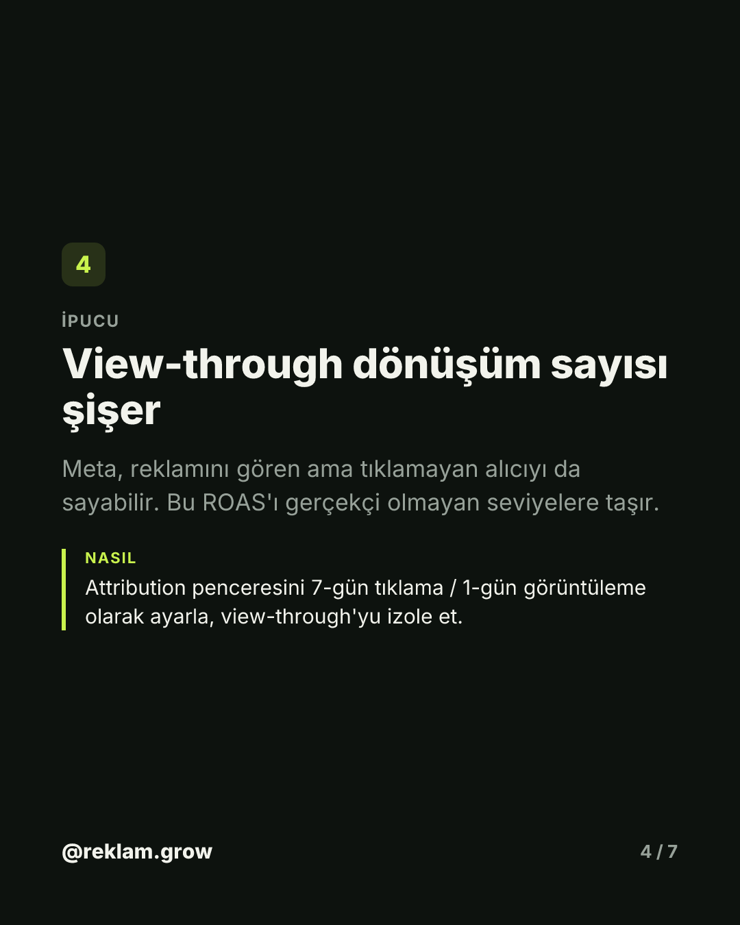 Yüksek ROAS seni batırabilir. — slayt 4