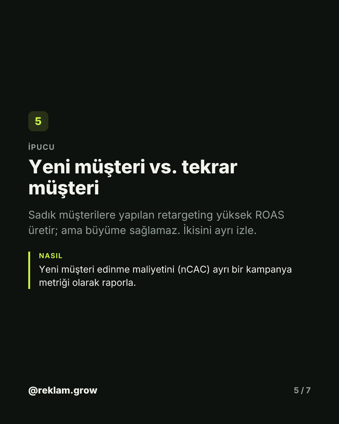Yüksek ROAS seni batırabilir. — slayt 5